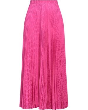 Valentino Garavani Fuchsia Maxi Skirt Silk - Pink