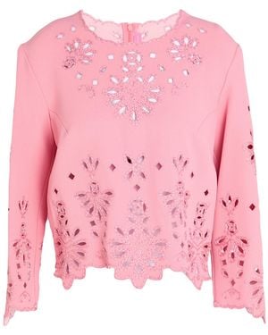 Ermanno Scervino Top Viscose, Acetate, Cotton, Polyester - Pink