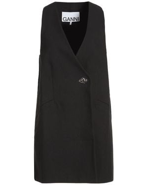 Ganni Waistcoat - Black