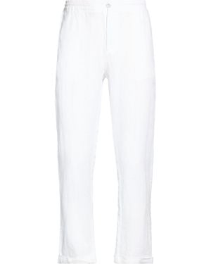 Alpha Studio Pants Linen - White