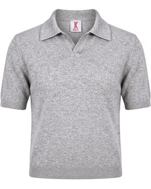 Kontatto Light Polo Shirt Polyamide, Wool, Viscose, Cashmere - Gray