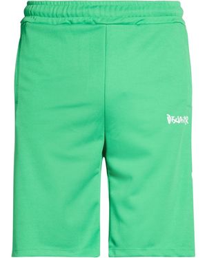 DISCLAIMER Shorts & Bermuda Shorts Polyester, Elastane - Green
