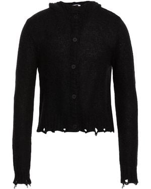 Charles Jeffrey Cardigan Lambswool, Nylon, Mohair Wool - Black