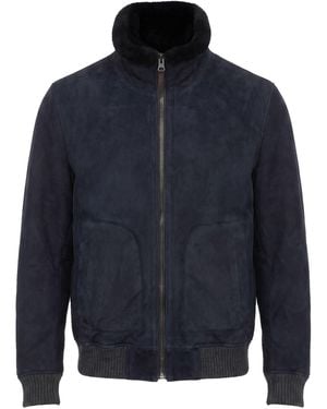 Hackett Jacket Shearling, Acrylic - Blue