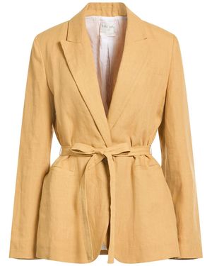 forte_forte Camel Blazer Linen - Natural