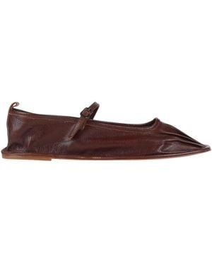 Hereu Ballet Flats Leather - Brown