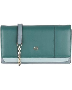 Piquadro Crossbody Wallet Cow Leather - Green