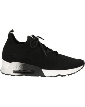 Ash Lucky Star Black Knitted Trainers