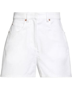 Valentino Garavani Denim Shorts Cotton - White