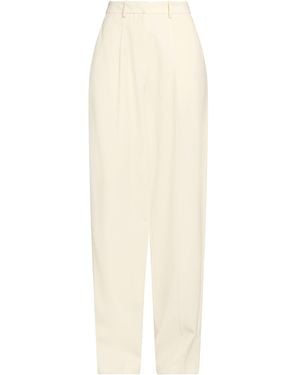 Magda Butrym Cream Trousers Wool, Silk - White