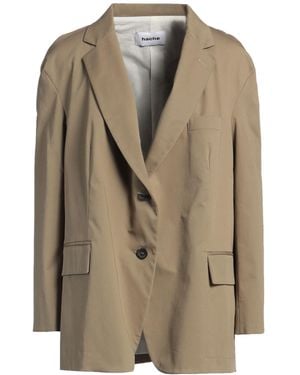 Hache Khaki Blazer Cotton, Elastane - Brown