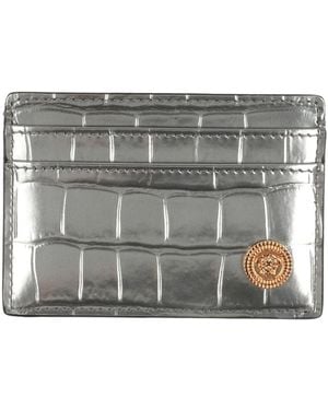 Versace Cardholder Calfskin - Gray