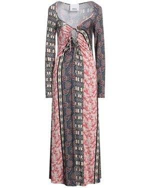 Erika Cavallini Semi Couture Maxi Dress Viscose, Elastane - White