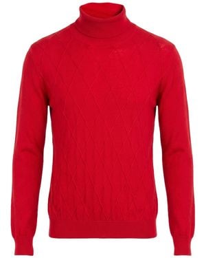 Manuel Ritz Rollkragenpullover - Rot