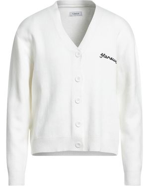 flâneur Cardigan Pan - White