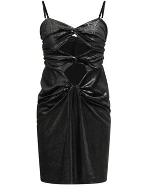 ViCOLO Charcoal Mini Dress Polyester, Elastane - Black