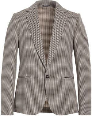 Daniele Alessandrini Dark Blazer Polyester, Viscose, Elastane - Grey