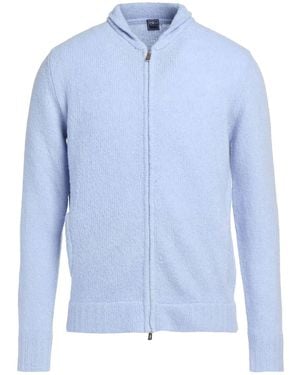 Fedeli Cardigan Virgin Wool, Cashmere, Polyamide - Blue