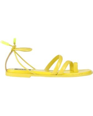 MSGM Thong Sandal Leather - Yellow
