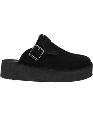 Clarks Mules & Clogs Leather - Black