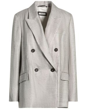 Peserico Blazer Linen, Acetate - Gray