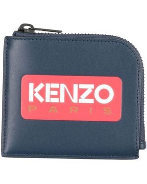KENZO Midnight Wallet Cow Leather - Blue
