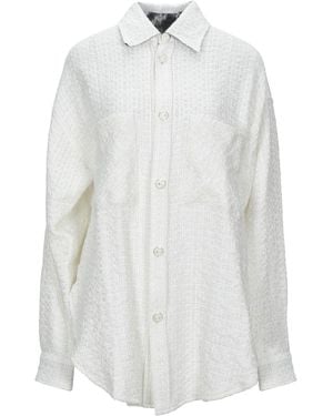 Faith Connexion Shirt Acrylic, Cotton, Polyamide, Polyester, Metallic Polyester - White