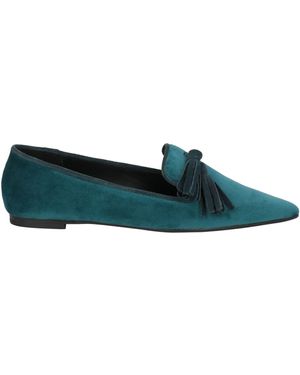 Giulia Neri Loafers Textile Fibers - Green