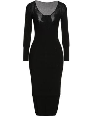 Twinset Midi Dress Viscose, Polyester - Black