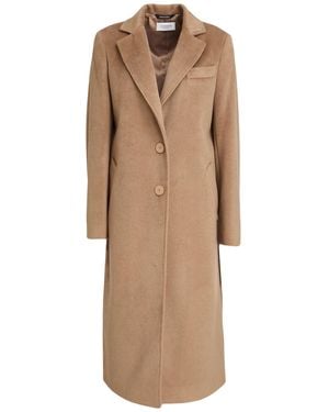 Laneus Camel Coat Polyester, Acrylic, Wool - Natural