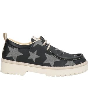 Pànchic Lace-Up Shoes Leather - Black