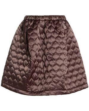 Hache Military Mini Skirt Polyamide - Brown
