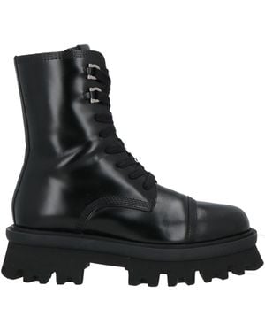 Ferragamo Lace-Up Boots - Black