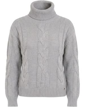 Herno Turtleneck Wool, Cotton, Viscose - Gray