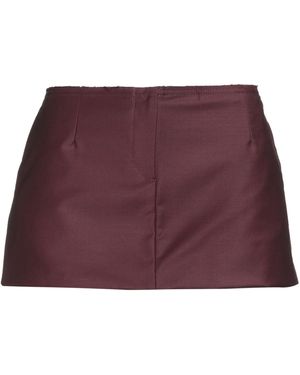 AYA MUSE Mini Skirt Polyester, Wool, Lycra - Purple
