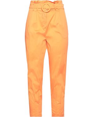 MIRONCÈ Pants Cotton, Polyamide, Elastane - Orange