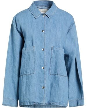 MASSCOB Denim Shirt Cotton, Linen - Blue