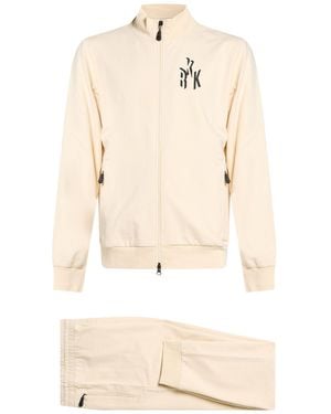 Bikkembergs Cream Tracksuit Cotton, Lycra - Natural