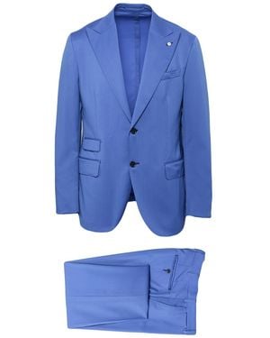 L.B.M. 1911 Azure Suit Virgin Wool - Blue