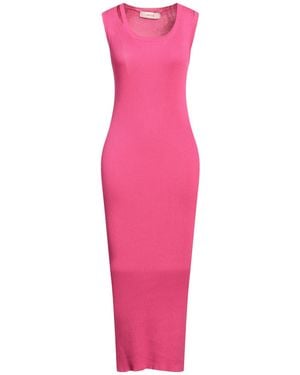 Jucca Fuchsia Maxi Dress Cotton - Pink