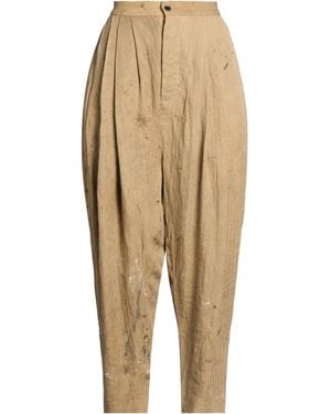 Uma Wang Pants Linen - Natural