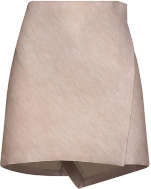 Philosophy Di Lorenzo Serafini Khaki Mini Skirt Polyester, Elastane - Brown