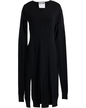 Moschino Midi Dress Virgin Wool - Black