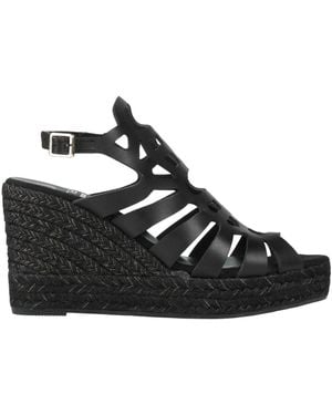 Kanna Espadrilles Leather - Black