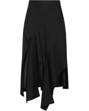 Plan C Maxi Skirt Viscose, Wool - Black