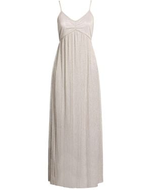 Kaos Maxi Dress Polyester, Metal Fiber - White