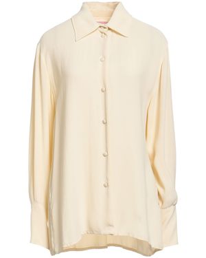 Pink Memories Cream Shirt Viscose - Natural