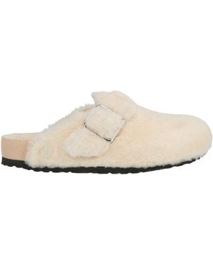 1774 BIRKENSTOCK Mules & Clogs Shearling - White