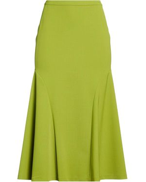 Del Core Midi Skirt Silk - Green