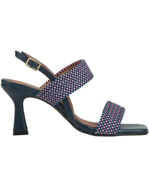Carmens Sandals Leather, Textile Fibres - Blue
